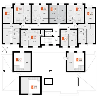 Квартира 1-комн. квартира, 35.3 м² ЖК «ФоРест» Фото 2 Квартира 1-комн. квартира, 35.3 м² ЖК «ФоРест» Фото 2