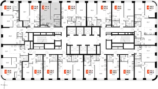 Квартира 2-комн. квартира, 47.5 м² ЖК «Amber Сity» Фото 2 Квартира 2-комн. квартира, 47.5 м² ЖК «Amber Сity» Фото 2