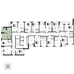 Квартира 1-комн. квартира, 32.7 м² ЖК «1-й Шереметьевский» Фото 2 Квартира 1-комн. квартира, 32.7 м² ЖК «1-й Шереметьевский» Фото 2