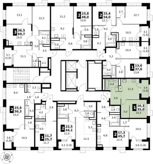 Квартира 1-комн. квартира, 35 м² ЖК «1-й Саларьевский» Фото 2 Квартира 1-комн. квартира, 35 м² ЖК «1-й Саларьевский» Фото 2