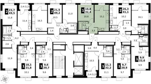 Квартира 1-комн. квартира, 32.4 м² ЖК «1-й Химкинский» Фото 2
