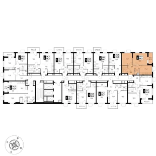 Квартира 2-комн. квартира, 54.4 м² ЖК «1-й Измайловский» Фото 2 Квартира 2-комн. квартира, 54.4 м² ЖК «1-й Измайловский» Фото 2