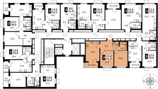 Квартира 2-комн. квартира, 54.3 м² ЖК «1-й Ясеневский» Фото 2
