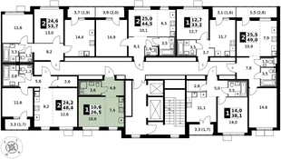 Квартира Студия, 26.5 м² ЖК «1-й Южный» Фото 2