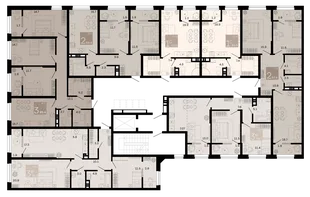 Квартира Студия, 34.2 м² ЖК «Хозяин морей» Фото 1