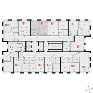 Квартира 1-комн. квартира, 40.4 м² ЖК «Флагман» Фото 2 Квартира 1-комн. квартира, 40.4 м² ЖК «Флагман» Фото 2