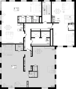 Квартира 2-комн. квартира, 54.99 м² ЖК «Патрики» Фото 1 Квартира 2-комн. квартира, 54.99 м² ЖК «Патрики» Фото 1