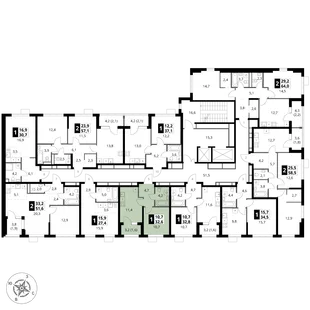 Квартира 1-комн. квартира, 32.6 м² ЖК «1-й Ясеневский» Фото 1 Квартира 1-комн. квартира, 32.6 м² ЖК «1-й Ясеневский» Фото 1
