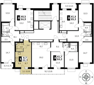 Квартира Студия, 22.7 м² ЖК «1-й Ясеневский» Фото 2