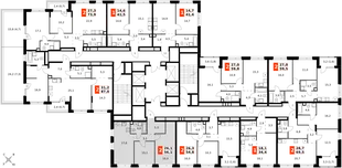 Квартира 3-комн. квартира, 56.1 м² ЖК «Симоновский Вал» Фото 2 Квартира 3-комн. квартира, 56.1 м² ЖК «Симоновский Вал» Фото 2