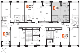 Квартира 1-комн. квартира, 38.1 м² ЖК «Sydney City» Фото 2 Квартира 1-комн. квартира, 38.1 м² ЖК «Sydney City» Фото 2