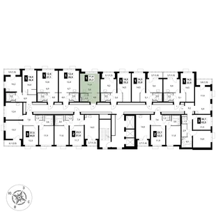 Квартира Студия, 23.3 м² ЖК «1-й Донской» Фото 2 Квартира Студия, 23.3 м² ЖК «1-й Донской» Фото 2