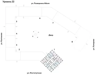 Квартира 2-комн. квартира, 44.34 м² ЖК «Страна.Парковая» Фото 1 Квартира 2-комн. квартира, 44.34 м² ЖК «Страна.Парковая» Фото 1