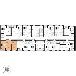 Квартира 2-комн. квартира, 51.3 м² ЖК «1-й Шереметьевский» Фото 2 Квартира 2-комн. квартира, 51.3 м² ЖК «1-й Шереметьевский» Фото 2