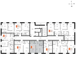 Квартира 1-комн. квартира, 42.3 м² ЖК «Фриссон» Фото 2 Квартира 1-комн. квартира, 42.3 м² ЖК «Фриссон» Фото 2