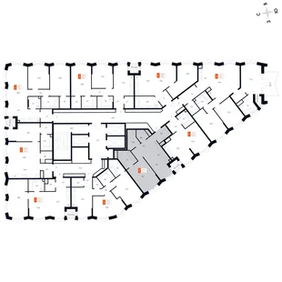 Квартира 2-комн. квартира, 52.3 м² ЖК «Фордевинд» Фото 2 Квартира 2-комн. квартира, 52.3 м² ЖК «Фордевинд» Фото 2