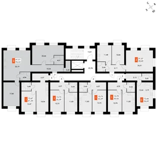 Квартира 3-комн. квартира, 94.9 м² ЖК «ФоРест» Фото 2 Квартира 3-комн. квартира, 94.9 м² ЖК «ФоРест» Фото 2