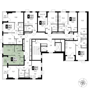 Квартира 1-комн. квартира, 33.8 м² ЖК «1-й Ясеневский» Фото 1 Квартира 1-комн. квартира, 33.8 м² ЖК «1-й Ясеневский» Фото 1