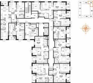 Квартира 2-комн. квартира, 53.7 м² ЖК «Живописный сад» Фото 1 Квартира 2-комн. квартира, 53.7 м² ЖК «Живописный сад» Фото 1