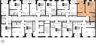 Квартира 2-комн. квартира, 46 м² ЖК «1-й Ясеневский» Фото 2 Квартира 2-комн. квартира, 46 м² ЖК «1-й Ясеневский» Фото 2