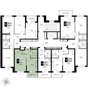 Квартира 1-комн. квартира, 35.5 м² ЖК «1-й Ясеневский» Фото 1 Квартира 1-комн. квартира, 35.5 м² ЖК «1-й Ясеневский» Фото 1