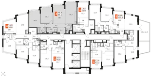 Квартира 3-комн. квартира, 89.1 м² ЖК «Rotterdam» Фото 2 Квартира 3-комн. квартира, 89.1 м² ЖК «Rotterdam» Фото 2