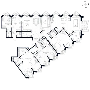Квартира 6-комн. квартира, 312.5 м² ЖК «Фордевинд» Фото 1 Квартира 6-комн. квартира, 312.5 м² ЖК «Фордевинд» Фото 1
