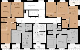Квартира 2-комн. квартира, 39.2 м² ЖК «Васильевский остров» Фото 1 Квартира 2-комн. квартира, 39.2 м² ЖК «Васильевский остров» Фото 1