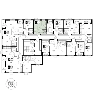 Квартира Студия, 26.5 м² ЖК «1-й Шереметьевский» Фото 2 Квартира Студия, 26.5 м² ЖК «1-й Шереметьевский» Фото 2
