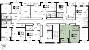 Квартира 1-комн. квартира, 38.1 м² ЖК «1-й Южный» Фото 2 Квартира 1-комн. квартира, 38.1 м² ЖК «1-й Южный» Фото 2