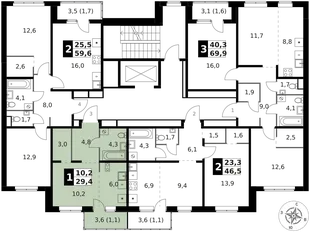 Квартира Студия, 29.4 м² ЖК «1-й Ясеневский» Фото 2