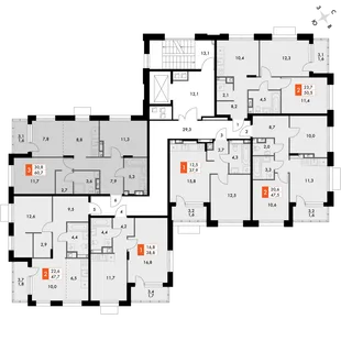 Квартира 3-комн. квартира, 61 м² ЖК «ФоРест» Фото 2 Квартира 3-комн. квартира, 61 м² ЖК «ФоРест» Фото 2