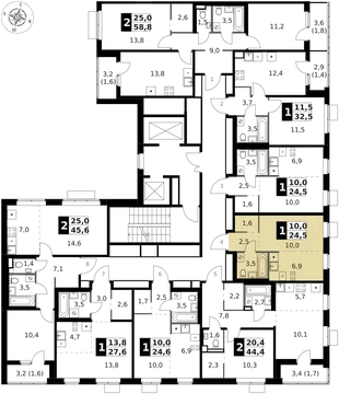 Квартира Студия, 24.5 м² ЖК «1-й Ясеневский» Фото 2 Квартира Студия, 24.5 м² ЖК «1-й Ясеневский» Фото 2