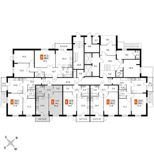 Квартира 1-комн. квартира, 44.4 м² ЖК «Олимп» Фото 1 Квартира 1-комн. квартира, 44.4 м² ЖК «Олимп» Фото 1