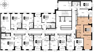 Квартира 2-комн. квартира, 59.7 м² ЖК «1-й Ясеневский» Фото 2 Квартира 2-комн. квартира, 59.7 м² ЖК «1-й Ясеневский» Фото 2