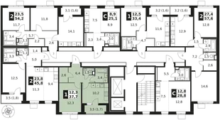 Квартира 1-комн. квартира, 37.7 м² ЖК «1-й Химкинский» Фото 2 Квартира 1-комн. квартира, 37.7 м² ЖК «1-й Химкинский» Фото 2