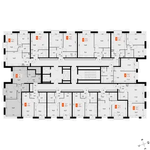 Квартира 2-комн. квартира, 58.7 м² ЖК «Флагман» Фото 2 Квартира 2-комн. квартира, 58.7 м² ЖК «Флагман» Фото 2