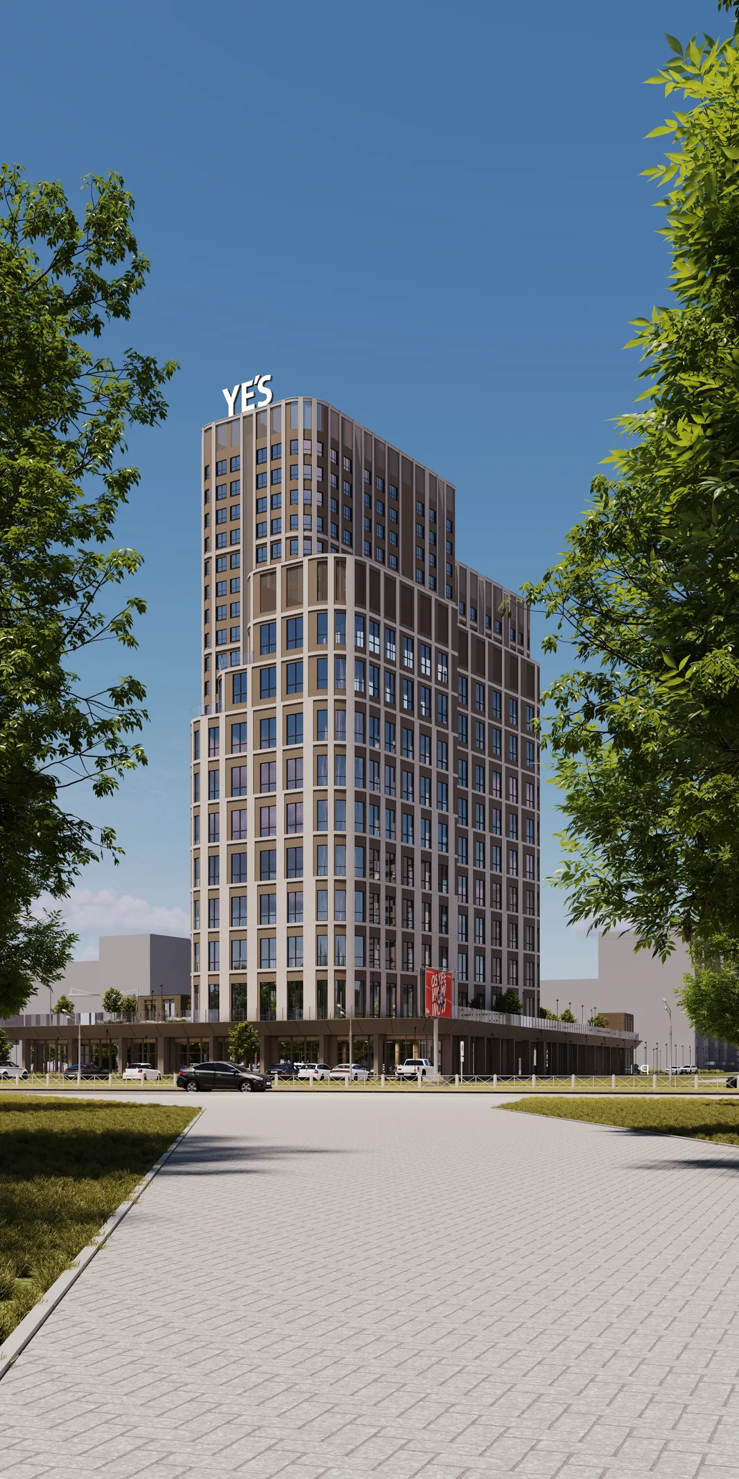 Планировка 1-комн. квартира, 45.06 м² ЖК «YES Горки»