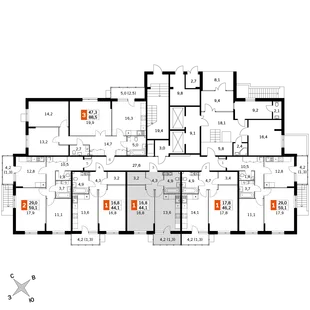 Квартира 1-комн. квартира, 43.9 м² ЖК «Олимп» Фото 1 Квартира 1-комн. квартира, 43.9 м² ЖК «Олимп» Фото 1