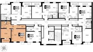 Квартира 2-комн. квартира, 48.4 м² ЖК «1-й Южный» Фото 2 Квартира 2-комн. квартира, 48.4 м² ЖК «1-й Южный» Фото 2