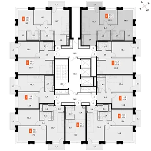 Квартира 2-комн. квартира, 61 м² ЖК «Философия» Фото 2 Квартира 2-комн. квартира, 61 м² ЖК «Философия» Фото 2