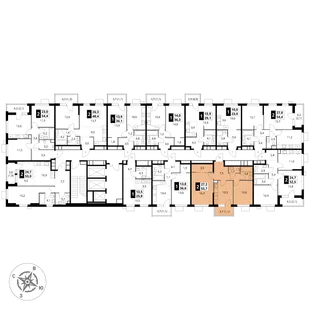 Квартира 2-комн. квартира, 55.7 м² ЖК «1-й Измайловский» Фото 2 Квартира 2-комн. квартира, 55.7 м² ЖК «1-й Измайловский» Фото 2
