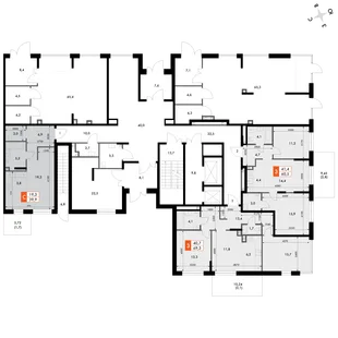 Квартира Студия, 39.8 м² ЖК «ФоРест» Фото 2 Квартира Студия, 39.8 м² ЖК «ФоРест» Фото 2