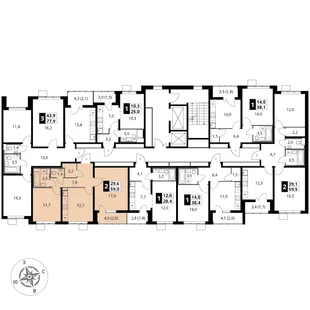 Квартира 2-комн. квартира, 59 м² ЖК «1-й Южный» Фото 2 Квартира 2-комн. квартира, 59 м² ЖК «1-й Южный» Фото 2