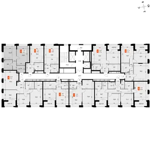 Квартира 1-комн. квартира, 45 м² ЖК «Фордевинд» Фото 2
