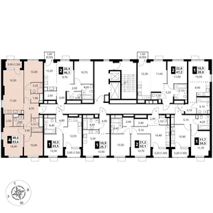 Квартира 4-комн. квартира, 83.6 м² ЖК «1-й Химкинский» Фото 2 Квартира 4-комн. квартира, 83.6 м² ЖК «1-й Химкинский» Фото 2