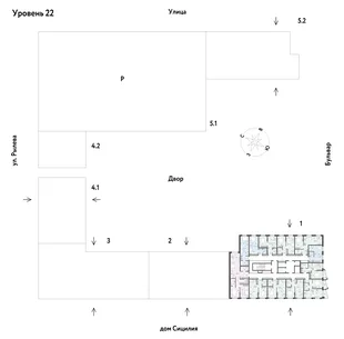 Квартира Студия, 26.79 м² ЖК «Остров-сад» Фото 1 Квартира Студия, 26.79 м² ЖК «Остров-сад» Фото 1
