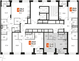 Квартира 1-комн. квартира, 36.3 м² ЖК «Sky Garden» Фото 2