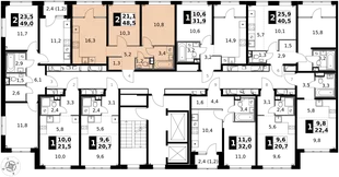 Квартира 2-комн. квартира, 48.5 м² ЖК «1-й Химкинский» Фото 2