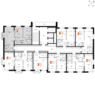 Квартира 2-комн. квартира, 66.3 м² ЖК «Фриссон» Фото 2 Квартира 2-комн. квартира, 66.3 м² ЖК «Фриссон» Фото 2